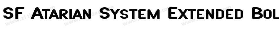 SF Atarian System Extended Bold字体转换